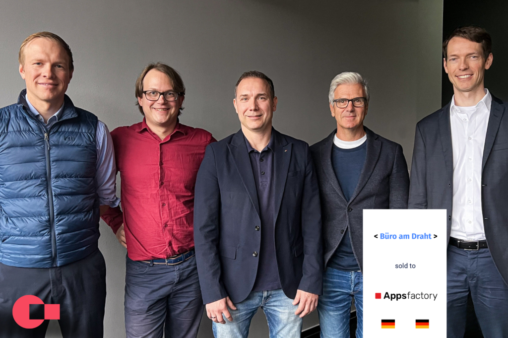 Carlsquare консультувала з продажу Büro am Draht компанії Appsfactory Group