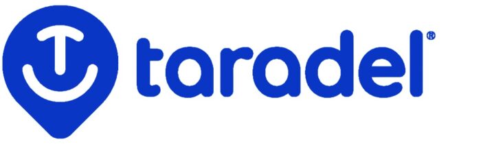 Логотип Тарадель білий