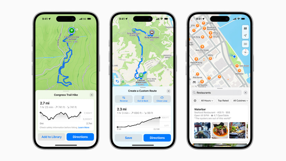 Скріншот Apple Maps