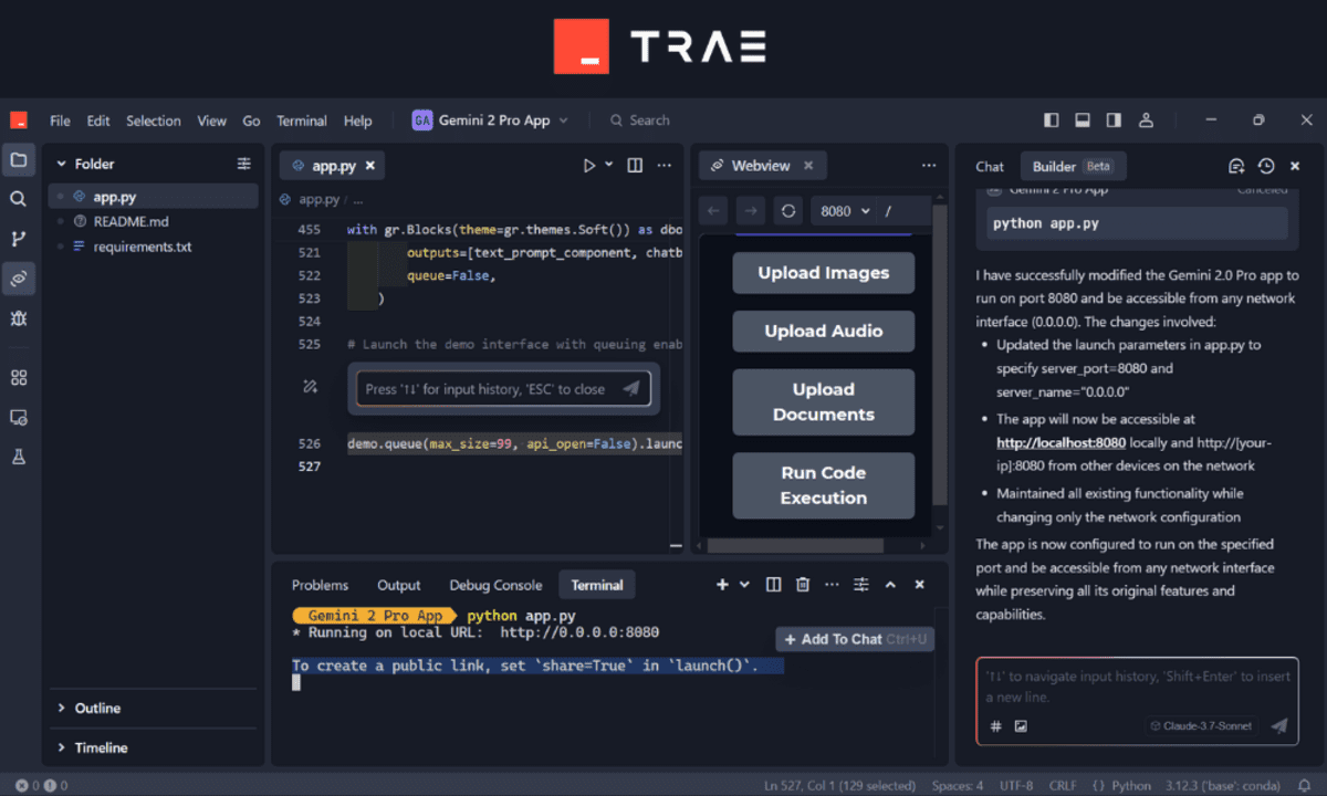 TRAE: Адаптивний редактор коду AI