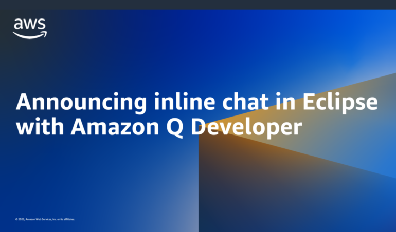 Оголошення вбудованого чату в Eclipse з розробником Amazon Q