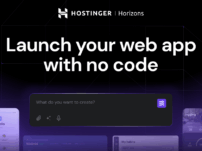 Hostinger Horizons дозволяє Vibe Code Web App Ideas в реальність