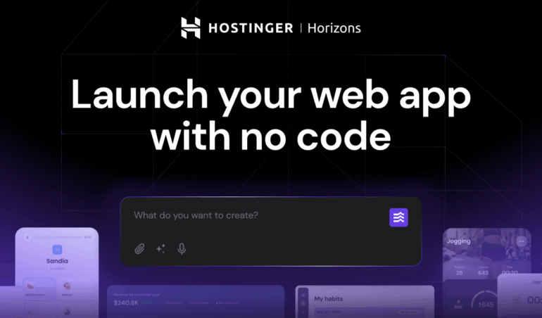 Hostinger Horizons дозволяє Vibe Code Web App Ideas в реальність