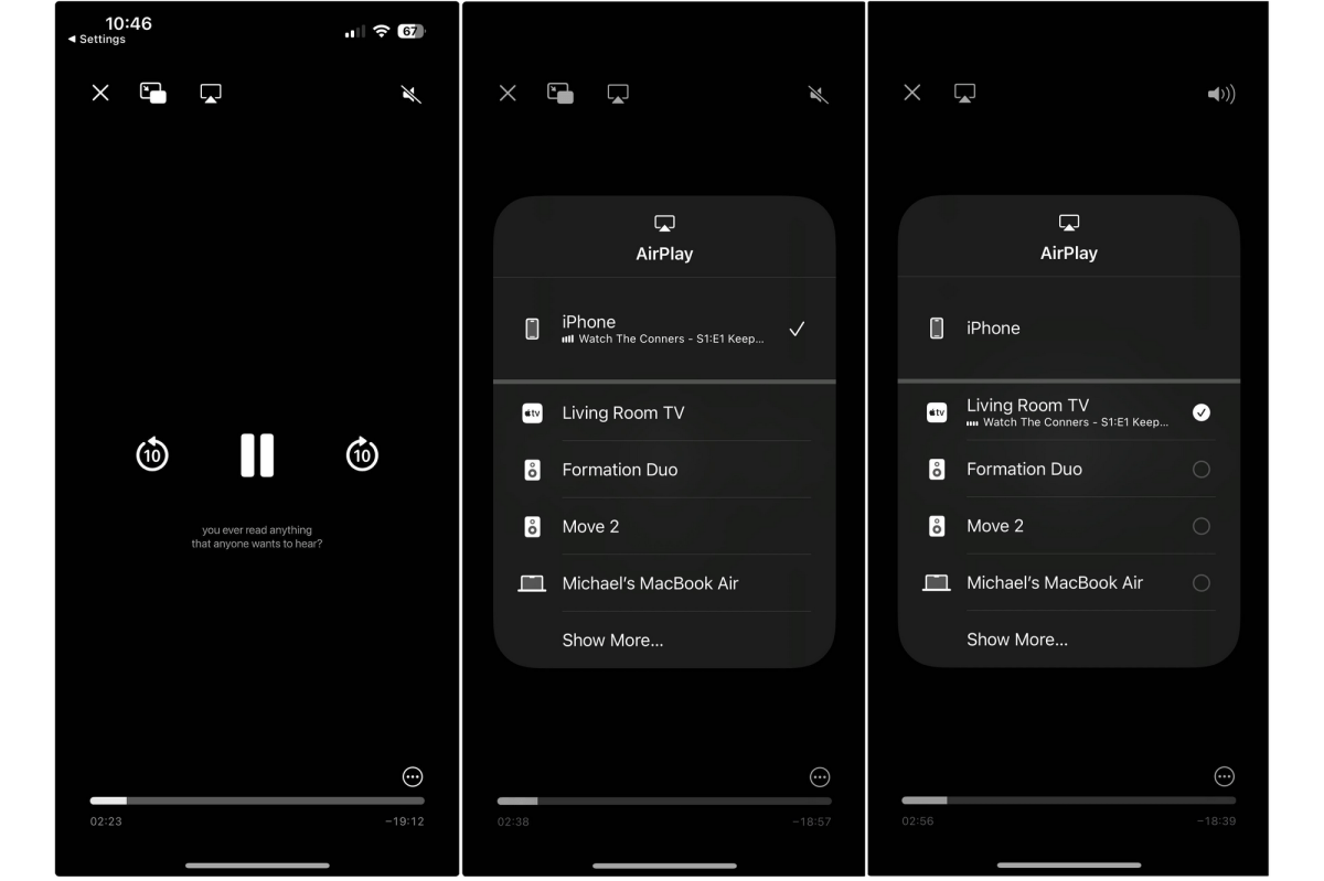 Потока каналів Roku через Apple AirPlay