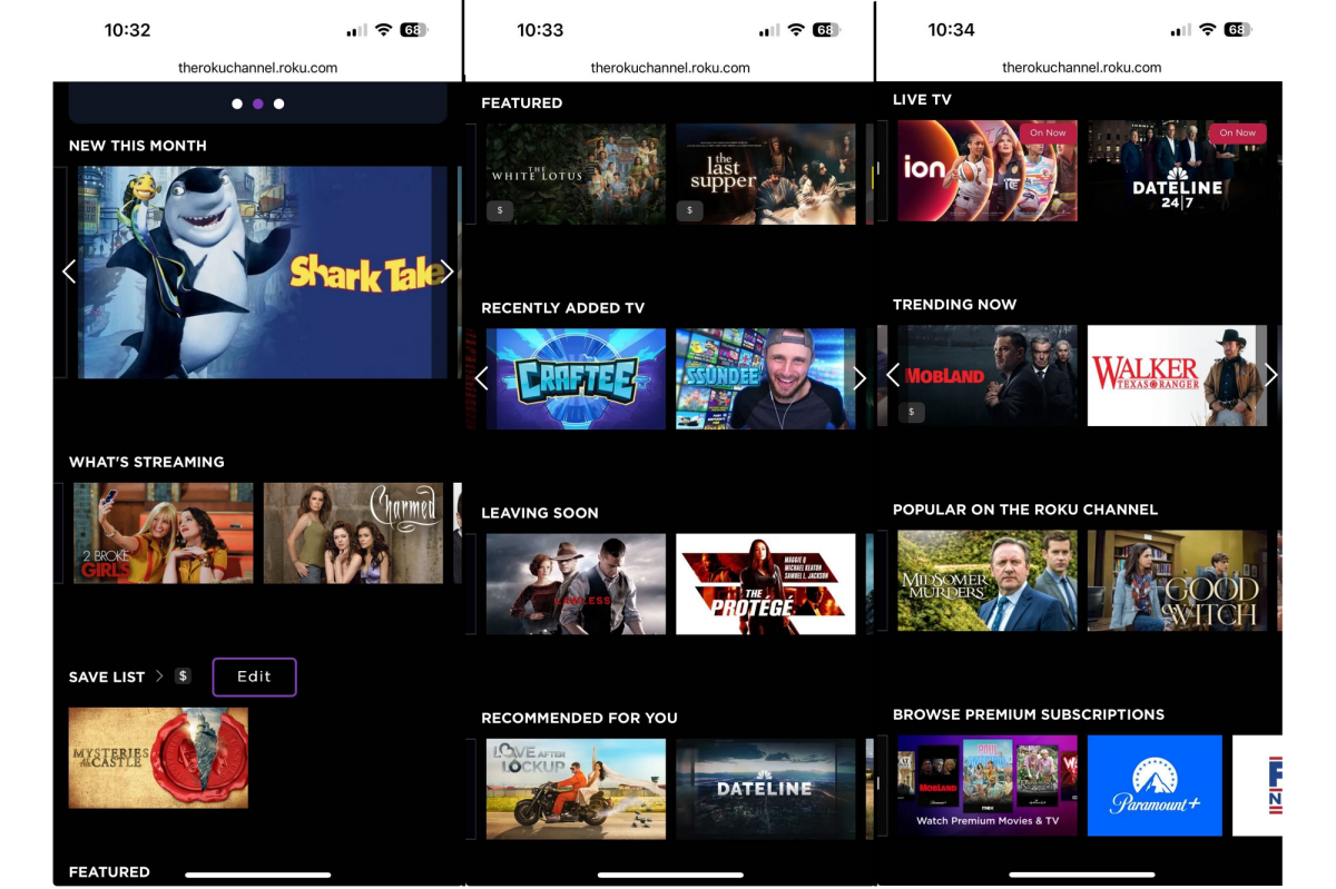 Додаток Roku Channel iOS
