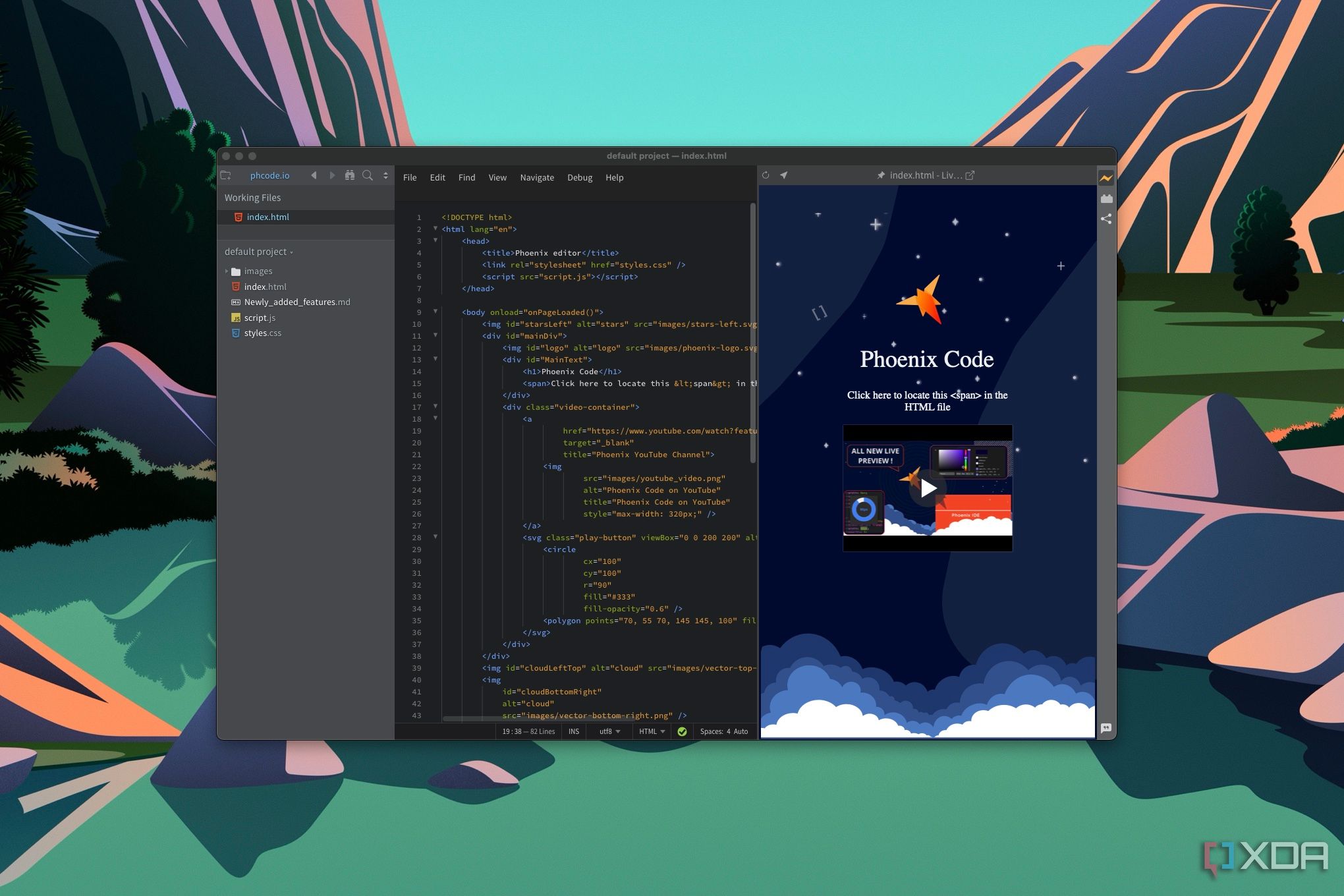 Скріншот коду Phoenix, що працює в MacOS Sequoia