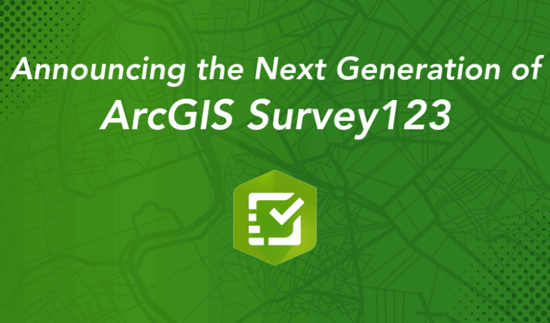 Оголошення наступного покоління ArcGIS опитування123