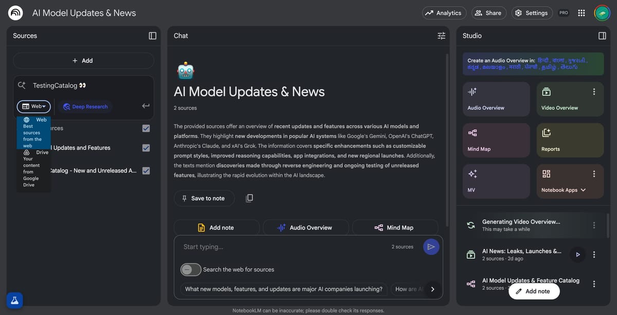 Notebooklm, щоб незабаром витягнути джерела з Інтернету за допомогою глибоких досліджень