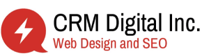Цифровий веб -дизайн CRM та логотип SEO