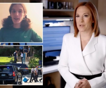Джен Псакі від MSNBC закриває церковну школу, що розстрілюється в напад на молитву, розгойда злочину Трампа