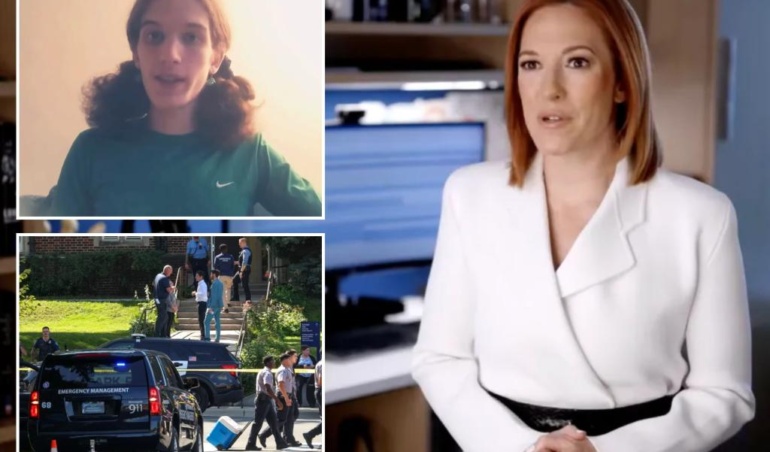 Джен Псакі від MSNBC закриває церковну школу, що розстрілюється в напад на молитву, розгойда злочину Трампа