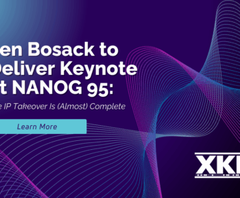 Len Bosack, щоб доставити основну інформацію на Nanog 95: IP -поглинання (майже) завершено
