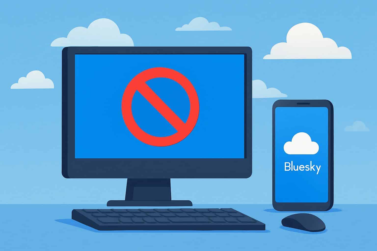 Збій у роботі мережі Bluesky блокує доступ до сайту, а мобільний додаток продовжує працювати