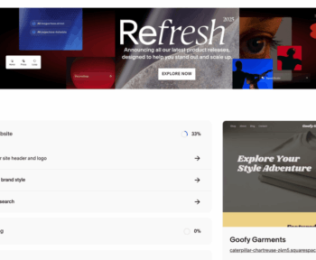 Я використав Blueprint AI від Squarespace для розробки веб-сайту