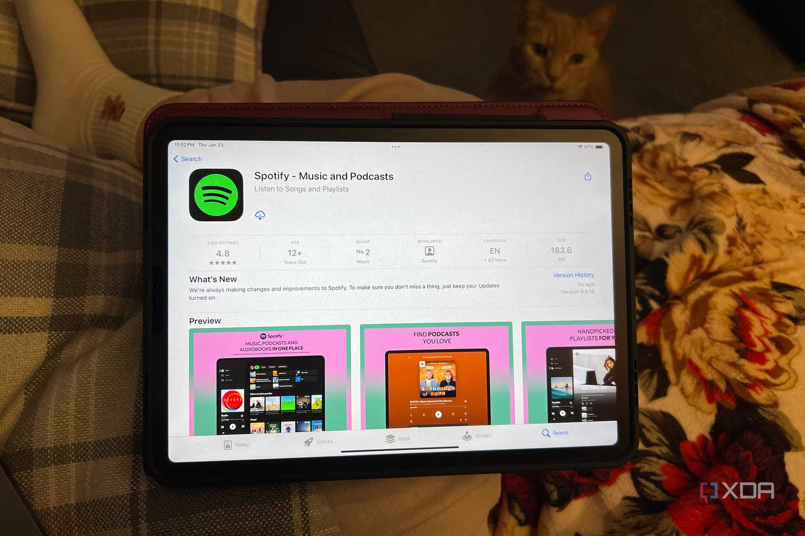 Програма Spotify на iPad App Store