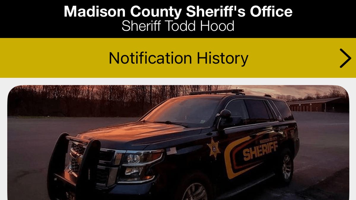 Офіс шерифа округу Медісон представив новий мобільний додаток