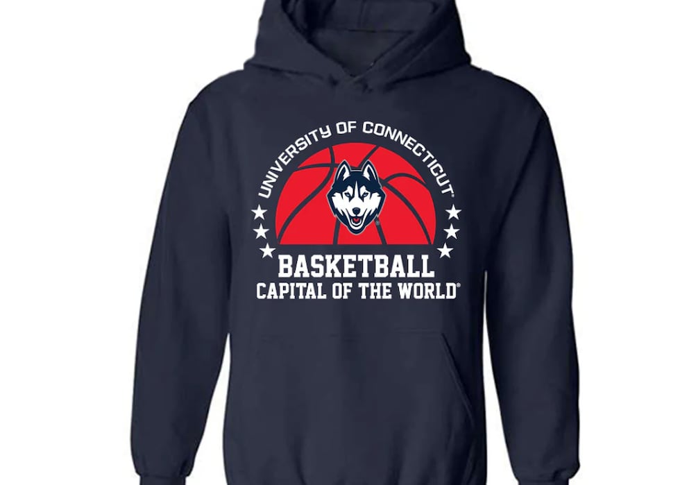 UConn - Баскетбольна столиця світу - Толстовка з капюшоном